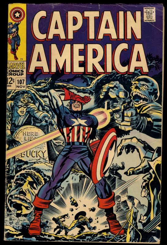 Captain America #107 1st Doctor Faustus Red Skull Cover!