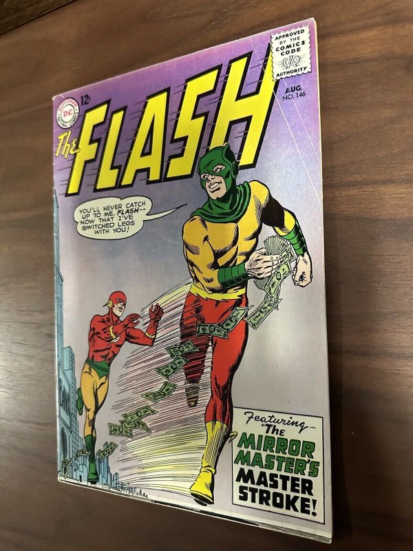 The Flash #146 VG/FN Barry Allen Vs Mirror Master DC Comics 1964
