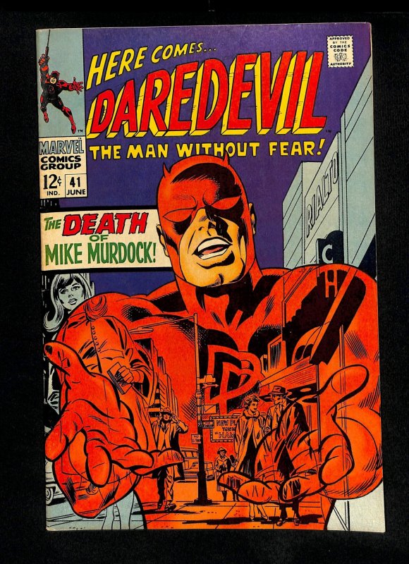 Daredevil #41 Death Of Mike Murdock! Stan Lee & Gene Colan!