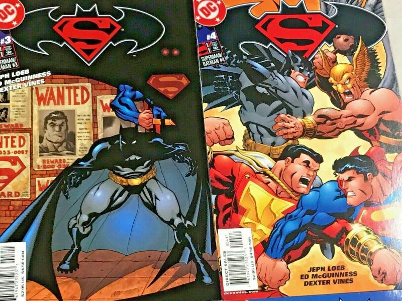 SUPERMAN & BATMAN#1-13 VF/NM LOT 2003 (12 BOOKS) DC COMICS