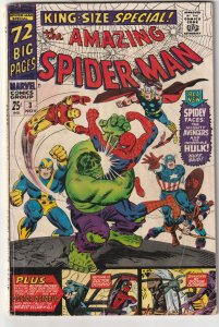 Amazing Spider-Man King Size Annual # 3 GD/VG 1966 Stan Lee Steve Ditko [L3]