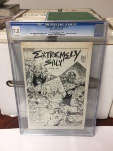 Extremely Silly Comics 1 1986 Early Teenage Mutant Ninja Turtles Cgc 7.5 Ow/W