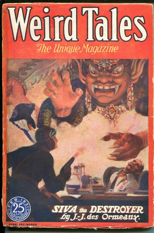 Weird Tales 7/1931-Popular-horror-fantasy-rare pulp-O A Kline-H P Lovecraft-G