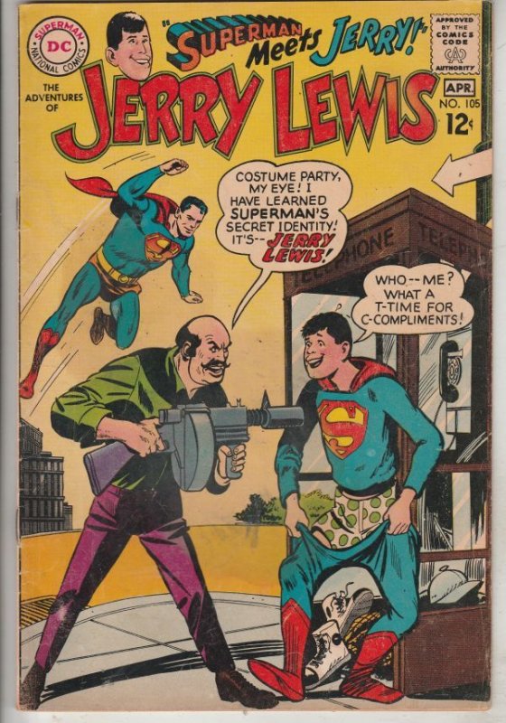 Jerry Lewis, the Adventures of #105 (Apr-68) VF High-Grade Jerry Lewis