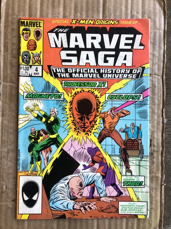 The Marvel Saga The Official History of the Marvel Universe #4 (1986)