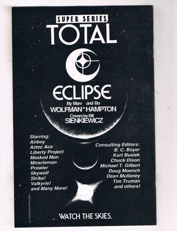 Strike #6 VF Eclipse Comics Comic Book Dixon 1987 DE40 AD14