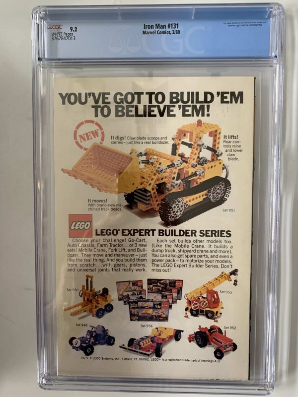 Iron Man #131 CGC 9.4 (1980) - Newsstand - Hulk appearance