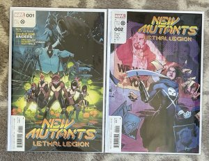 New Mutants Lethal Legion #1,2 NM Lot X-Men 2023