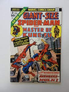 Giant-Size Spider-Man #2 (1974) FN/VF condition stain back cover
