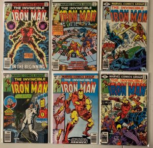 Iron Man lot #122-127 Marvel 6 different books (6.0 FN) Demon In a Bottle (1979)