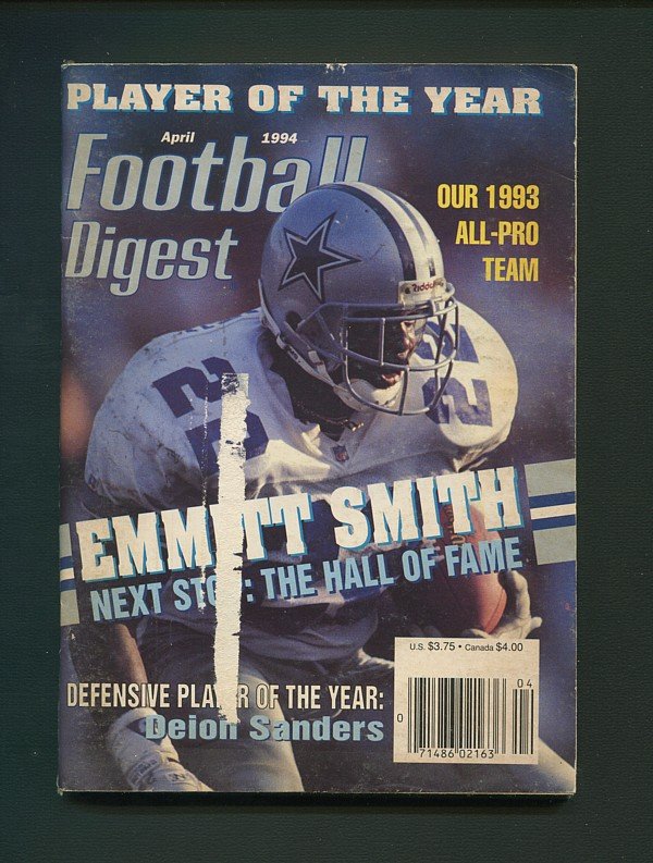 Football Digest / Emmit Smith / April 1994