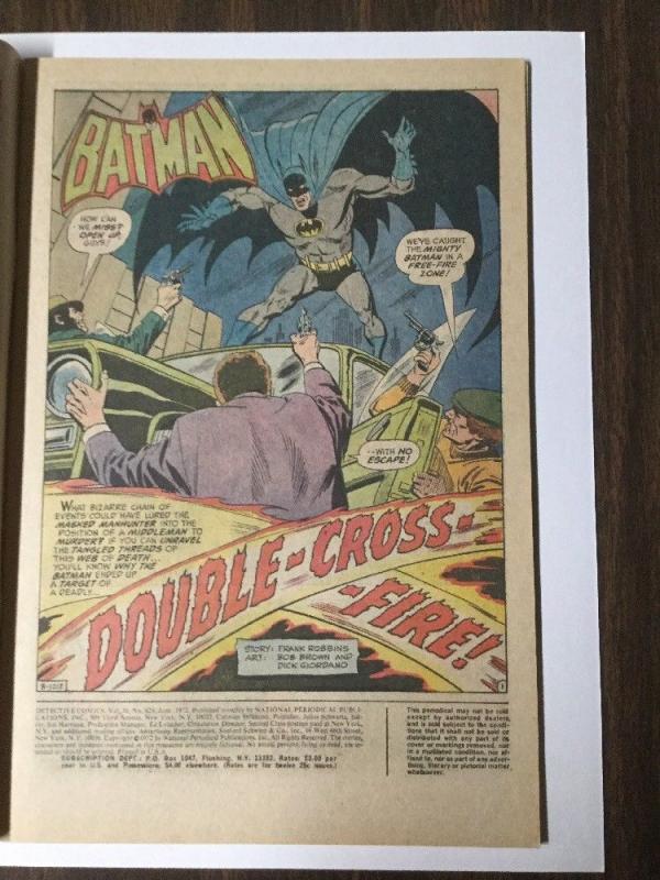 Detective Comics 424 Vf/Nm Very Fine / Near Mint 9.0