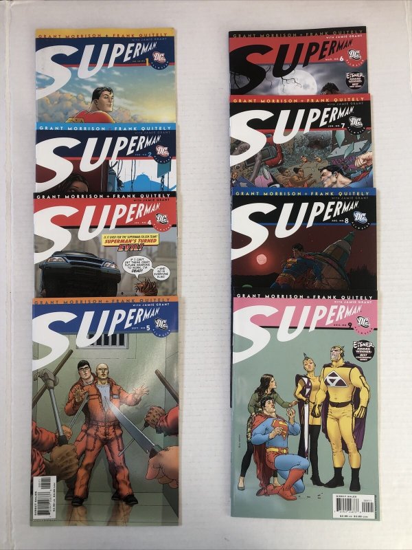 All Star Superman #1-9 No #3 Lot Of 8