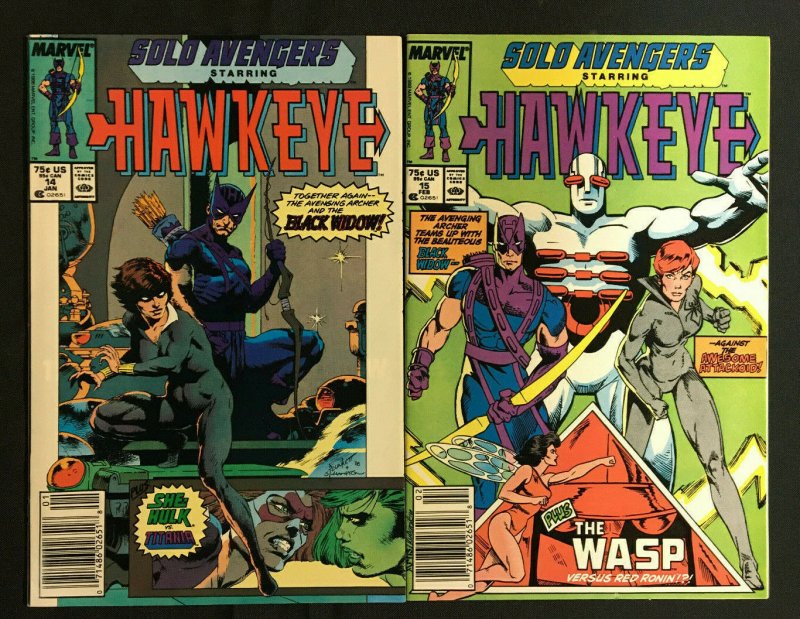 SOLO AVENGERS STARRING HAWKEYE 16 COMICS LOT VG/NM INCLUDES #3, 5-19