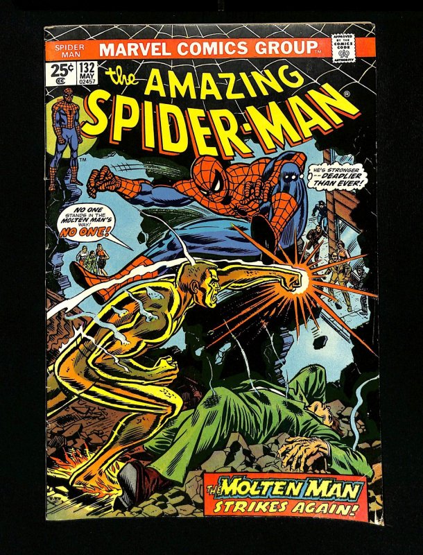 Amazing Spider-Man #132 Molten Man!