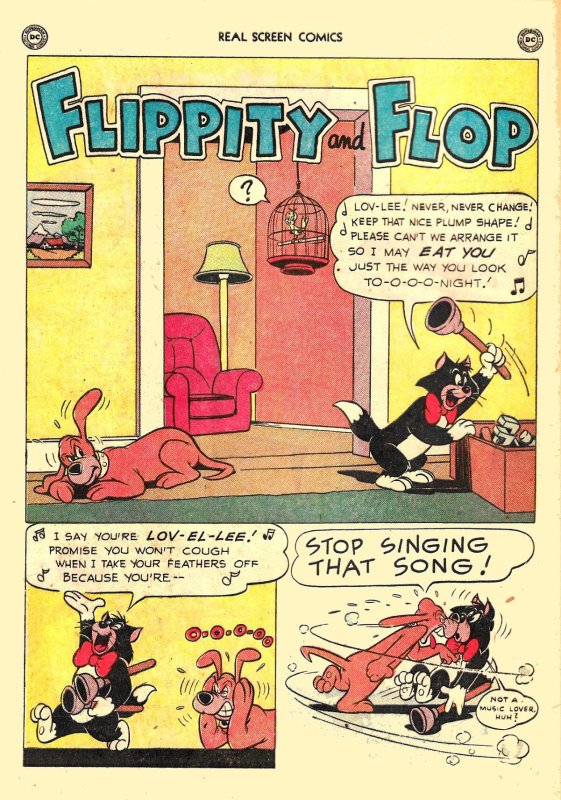 REAL SCREEN COMICS #36 (1951) 6.0 FN  Fox & Crow, Flippity & Flop,Tito/Burrito