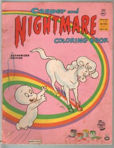 Casper and Nightmare Coloring Book #1641 1960's-Harvey Comics characters-P/FR