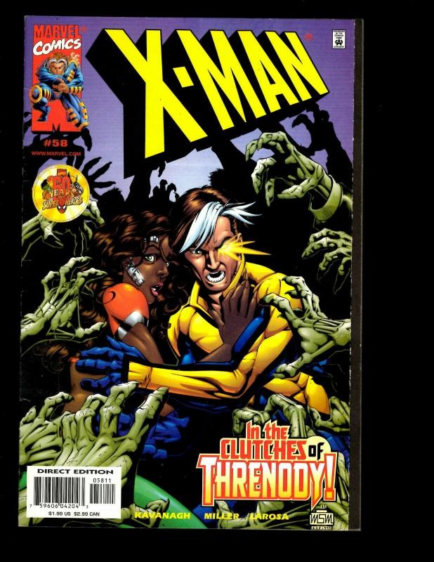 Lot Of 12 X-Man Marvel Comics # 51 52 53 54 55 56 57 58 59 60 61 62 X-Men EK10