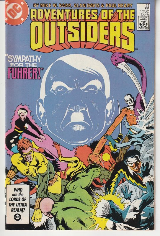 Adventures of The Outsiders # 35  Baron Bedlam, Masters of Disaster !