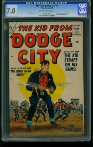 KID FROM DODGE CITY #1-CGC 7.0- ATLAS WESTERN-SOUTHERN STATES - 1173075001