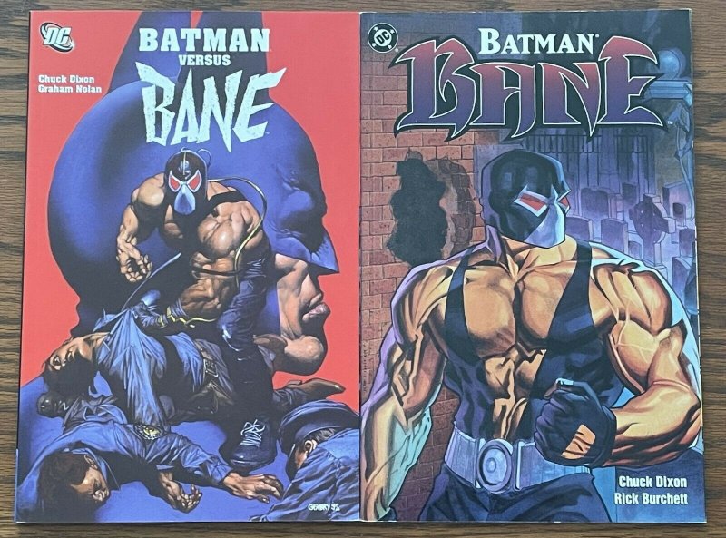 LOT OF 2: BATMAN VERSUS BANE & BATMAN BANE TPB DC Comics NM Dixon Nolan Burchett