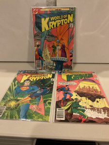 World of Krypton Complete Mini-Series Set 1-3  1979  VF