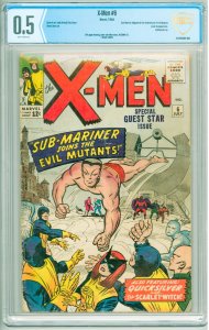 The X-Men #6 (1964) CBCS .5 see desc