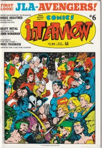 Comics Interview # 6 VF- Fictioneer Book 1st JLA/Avengers George Perez 1983 [Y2]