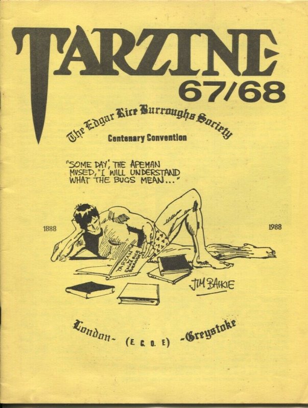 Tarzine #67/68 1988-Bill Ross-ERB Collector Convention issue-Tarzan-John Cart...