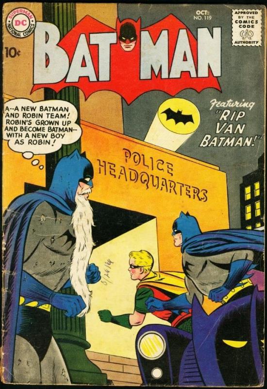 BATMAN #119-1958-DC-RIP VAN BATMAN G/VG