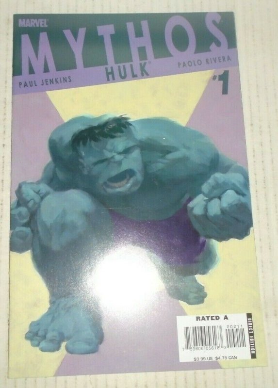 Marvel Mythos Hulk #1 2006 Marvel  Comic Book