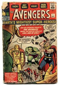 AVENGERS #1 First appearance! Key Issue! Silver-Age Marvel Key Issue 1963