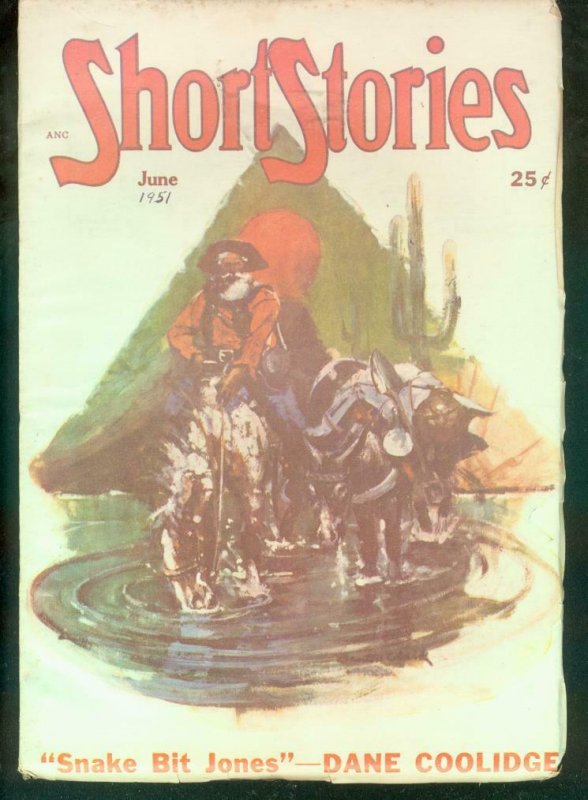 SHORT STORIES PULP 1951 JUNE BOWEN GREGORY MULFORD PULP VG