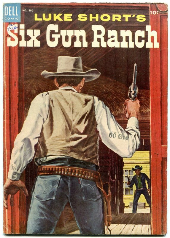 Luke Short's Six Gun Ranch- Four Color Comics #580 1954 VG+