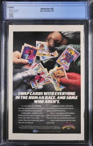 Wolverine #45 (9/91) Graded CGC 9.8