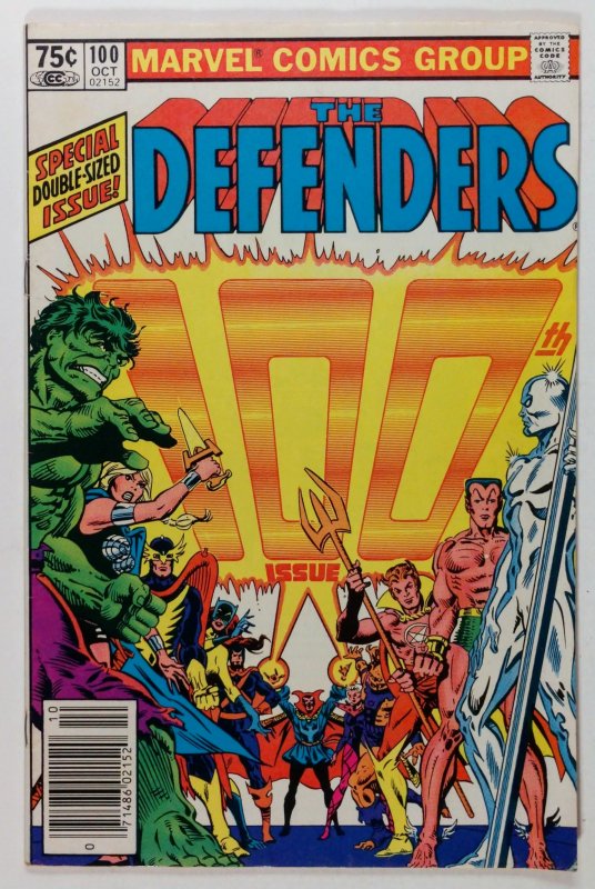 The Defenders #100 Newsstand (1981)