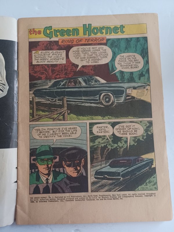 The Green Hornet #1 - Bruce Lee photo cover - Gold Key - 1967 - VG