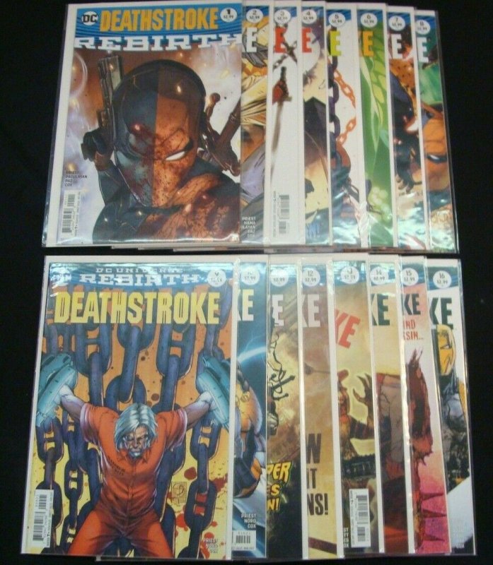 Deathstroke Rebirth #1-16 of 49 Complete Set DC  