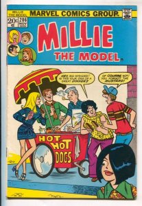 Millie The Model #206 1973-Marvel-Stan Lee-pin-ups-fashions-FN