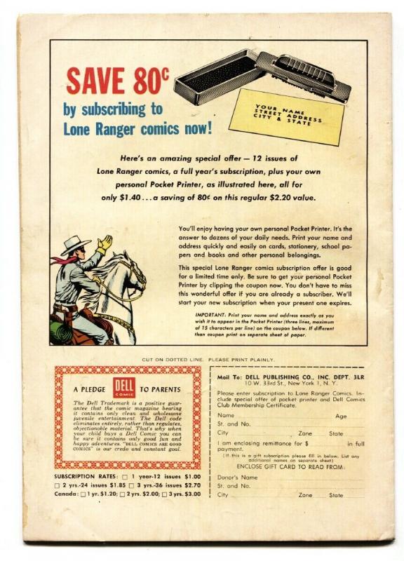 THE LONE RANGER #81-1955-DELL-TONTO-SCOUT-SILVER-SILVER BULLET