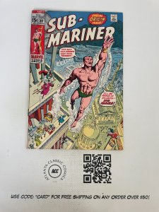 Prince Namor Sub-Mariner # 38 VG Marvel Comic Book Dr. Doom Hulk Thor 12 J224