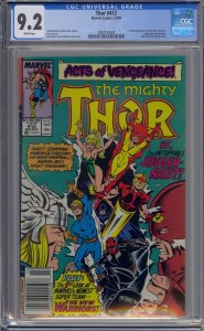 THOR #412 CGC 9.2 1ST NEW WARRIORS WHITE PAGES NEWSSTAND