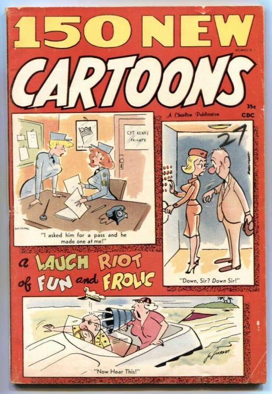 150 New Cartoons #1 1962- Charlton first issue joke comic VG+