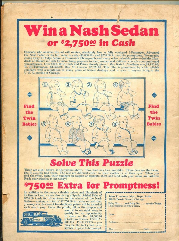 AMAZING STORIES june 1930-rare early sci-fi pulp-P/FR 