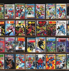 Huge Lot 150+ Comics with Shadowman, Warchild, Action Comics, Valor & More!