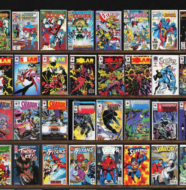 Huge Lot 150+ Comics with Shadowman, Warchild, Action Comics, Valor & More!