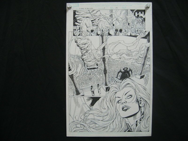 X-Men Forever #15 Page 4 Original Comic Art- PETER VALE- Marvel Al Vey