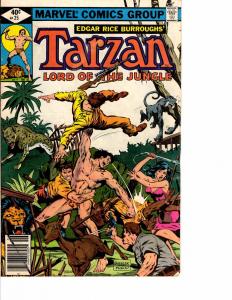 Lot Of 2 Tarzan Marvel Comic Book #24 25 AB3