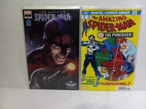 THE AMAZING SPIDER-MAN #129 (FACSIMILE) + SUPERIOR SPIDER-MAN #1 - FREE SHIPPING