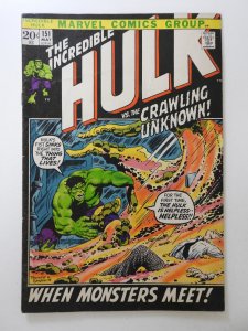 The Incredible Hulk #151 (1972) When Monsters Meet! Solid VG+ Condition!